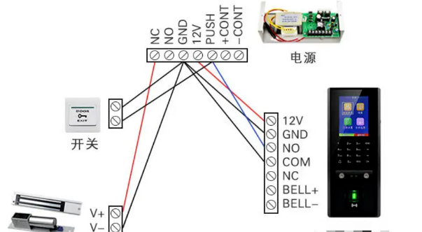 門禁一體機(jī)、電插鎖通用接線方式，非常實(shí)用(圖3)